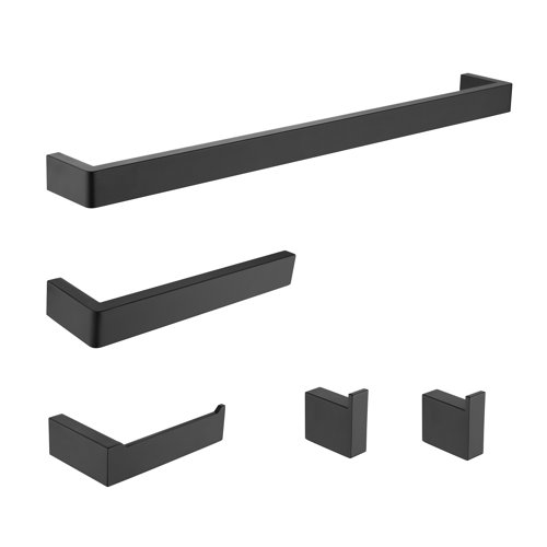 Wayfair Matte Black Bathroom Hardware Sets You'll Love in 2023